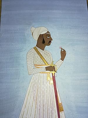 Indian Miniature Painting. Portrait of a Nobleman