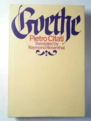 Seller image for Goethe for sale by Cotswold Internet Books