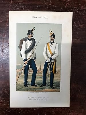 Offizier und Gemeiner von Hoch- und Deutschmeister 1860 - 1867.