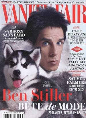 Bild des Verkufers fr Vanity Fair n33 mars 2016 : Ben Stiller, bte de mode, par Anne Boulay et Loc Prigent - Bret Easton Ellis raconte l'criture d'American Psycho - Le pouvoir plein fards : Marina Michenet, la maquilleuse de Nicolas Sarkozy, par Sophie des Dserts - etc zum Verkauf von Le-Livre