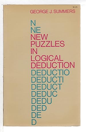 Immagine del venditore per NEW PUZZLES IN LOGICAL DEDUCTION. venduto da Bookfever, IOBA  (Volk & Iiams)