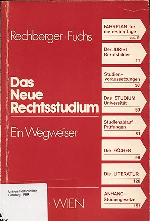 Seller image for Das Neue Rechtsstudium Ein Wegweiser for sale by avelibro OHG