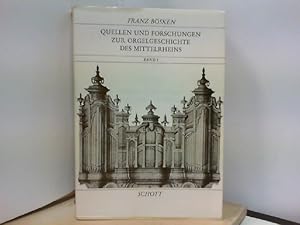 Bild des Verkufers fr Quellen und Forschungen zur Orgelgeschichte des Mittelrheins. Band 1. Mainz und Vororte -Rheinhessen zum Verkauf von ABC Versand e.K.