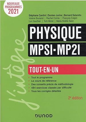 Image du vendeur pour physique MPSI-MP2I; tout-en-un (2e dition) mis en vente par Chapitre.com : livres et presse ancienne