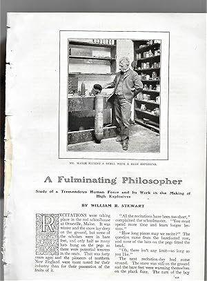 Seller image for A Fulminating Philosopher, Hudson Maxim: Study Of A Tremendous Human Force And His Work In The Making Of High Explosives for sale by Legacy Books II