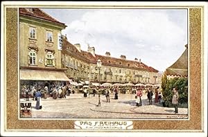 Künstler Ansichtskarte / Postkarte Moser, Richard, Wien 4 Wieden, Das Freihaus, Ein Mozarthaus