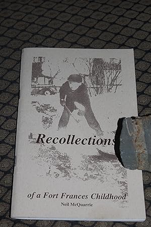 Seller image for Recollections of a Fort Frances Childhood for sale by Wagon Tongue Books