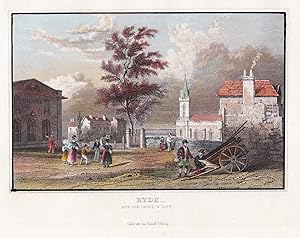 "Ryde auf der Insel Wight" - Ryde Isle of Wight England engraving