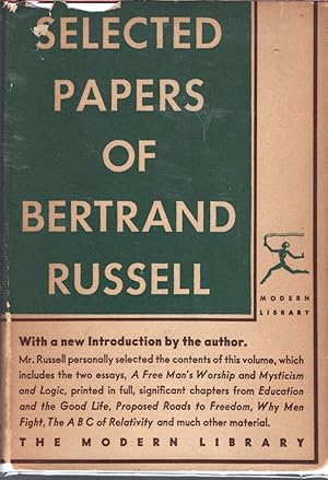 Seller image for Selected Papers of Bertrand Russell for sale by Dorley House Books, Inc.