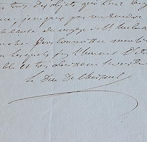 Imagen del vendedor de Le duc de Choiseul consent  recevoir un prince anglais a la venta por Traces Ecrites