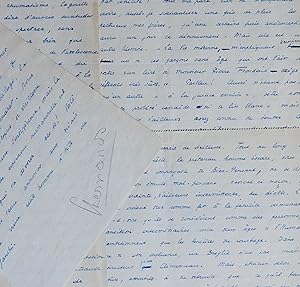 Bild des Verkufers fr Manuscrit de "L'Esprit de vieillesse", de Bernanos, paru dans Le Figaro, en 1932 zum Verkauf von Traces Ecrites