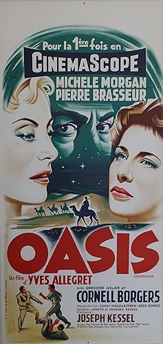"OASIS" Réalisé par Yves ALLEGRET en 1955 avec Michèle MORGAN, Pierre BRASSEUR, Cornell BORGERS /...