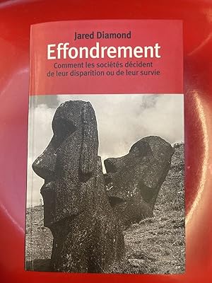 Image du vendeur pour Effondrement. Comment les socits dcident de leur disparition ou de leur survie mis en vente par LIBRAIRIE GIL-ARTGIL SARL