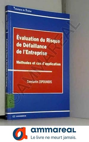 Image du vendeur pour Evaluation du risque de dfaillance de l'entreprise mis en vente par Ammareal