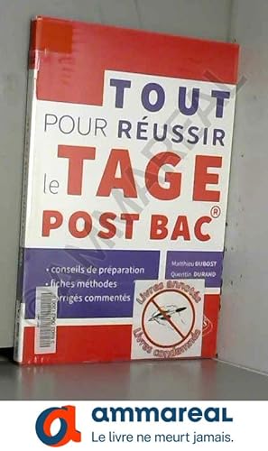 Bild des Verkufers fr Tout pour Russir le TAGE Post-Bac zum Verkauf von Ammareal