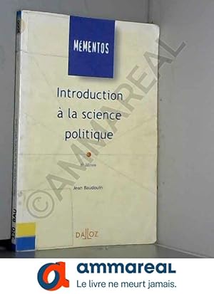 Bild des Verkufers fr Introduction  la science politique zum Verkauf von Ammareal