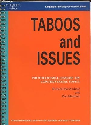 Immagine del venditore per Taboos and issues venduto da Le-Livre