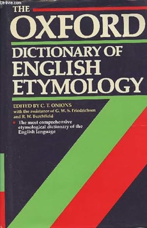 Bild des Verkufers fr The Oxford dictionary of English etymology zum Verkauf von Le-Livre