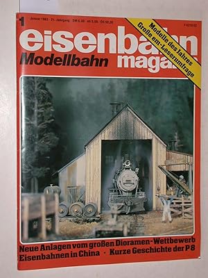 Eisenbahn Magazin Modellbahn Heft 1/1983 Januar, 21. Jahrgang: Eisenbahnen in China; Kurze Geschi...