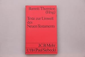 TEXTE ZUR UMWELT DES NEUEN TESTAMENTS.