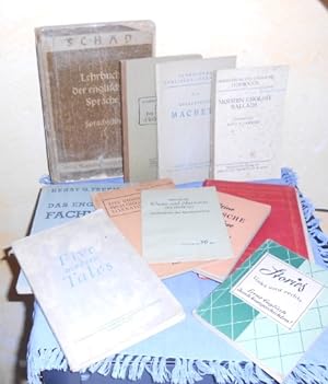 11 Lehrbücher und Unterrichts-Lektüre für den Englischunterricht aus den 20er bis 50er Jahren