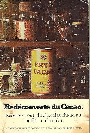 Redécouverte du Cacao. Recettes.