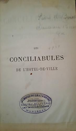 Les conciliabules de l'Hôtel-de-Ville