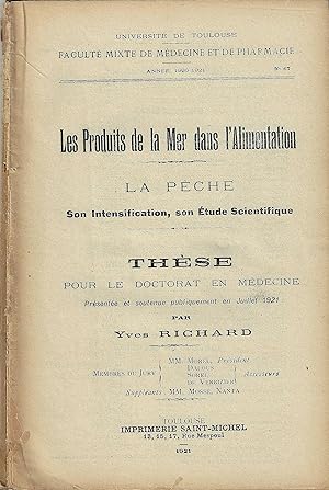 Les Produits de la Mer dans l'Alimentation. La Pêche.