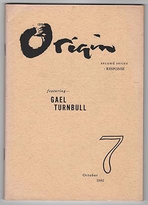 Bild des Verkufers fr Origin 7 (Second Series) (October 1962) - featuring Gael Turnbull zum Verkauf von Philip Smith, Bookseller