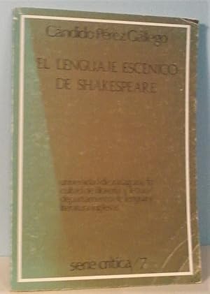 Image du vendeur pour El lenguaje escenico de Shakespeare mis en vente par Berthoff Books