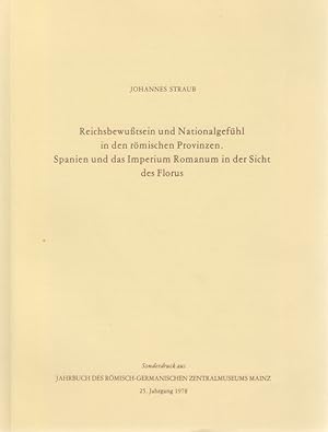 Image du vendeur pour Reichsbewutsein und Nationalgefhl in den rmischen Provinzen. [Aus: Jahrbuch des Rmisch-Germanischen Zentralmuseums Mainz, 25. Jg., 1978]. Spanien und das Imperium Romanum in der Sicht des Florus. mis en vente par Fundus-Online GbR Borkert Schwarz Zerfa