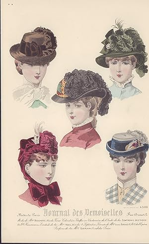 Seller image for Kolorierter Mode Stahlstich von 1882. Paris No. 4388 for sale by ANTIQUARIAT Franke BRUDDENBOOKS