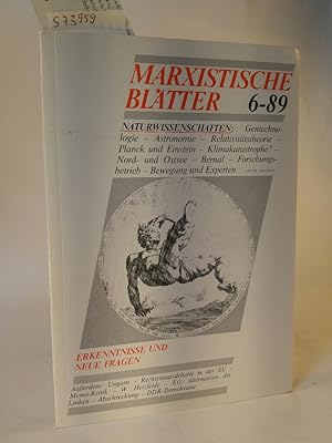 Imagen del vendedor de Marxistische Bltter 6-89 27. Jahrgang, Juni 1989 a la venta por ANTIQUARIAT Franke BRUDDENBOOKS