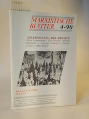 Seller image for Marxistische Bltter 4-90 28. Jahrgang, Juli/ August 1990 for sale by ANTIQUARIAT Franke BRUDDENBOOKS