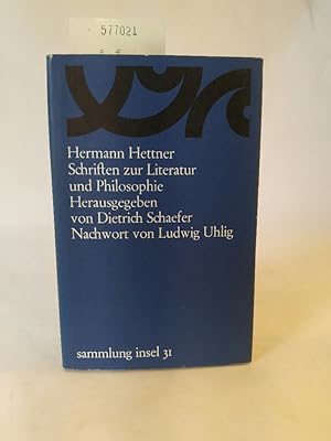 Bild des Verkufers fr Schriften zur Literatur und Philosophie zum Verkauf von ANTIQUARIAT Franke BRUDDENBOOKS