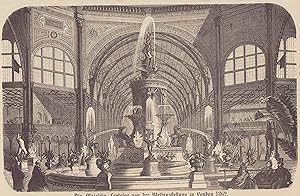 Seller image for Die Majolika - Fontaine von der Weltausstellung zu London 1862. Stahlstich von 1885 nach B. Strassberger. for sale by ANTIQUARIAT Franke BRUDDENBOOKS
