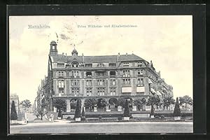 Ansichtskarte Mannheim, Prinz Wilhelm- und Elisabethstrasse mit Bäumen