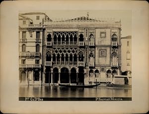 Foto um 1890 Venezia Venedig Veneto, Ca' d'Oro, Palazzo Santa Sofia - Fotostudio/Atelier: P. Salv...