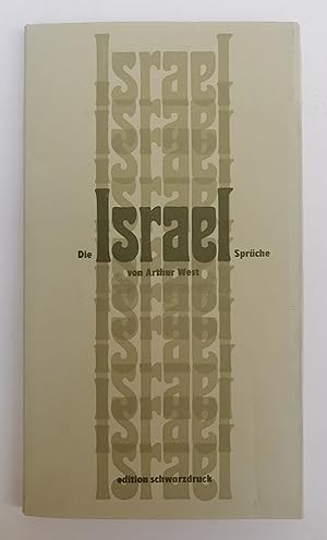 Bild des Verkufers fr Die Israel-Sprche. Mit einem Vorwort von Erich Fried. zum Verkauf von Der Buchfreund
