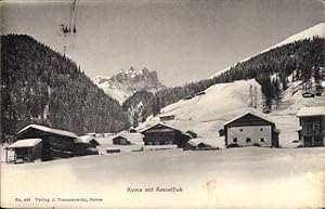 Ansichtskarte / Postkarte Arosa Plessur Graubünden, Kuma, Amselfluh, Winter