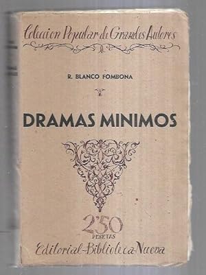 Imagen del vendedor de DRAMAS MINIMOS a la venta por Desvn del Libro / Desvan del Libro, SL