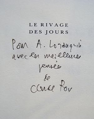 Image du vendeur pour Le rivage des jours (1990-1991) - mis en vente par Le Livre  Venir