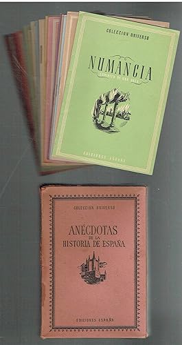 Anécdotas de la Historia de España. 18 titulos en caja. Colección Universo, tomo 9 .