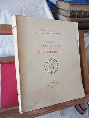 Mélanges en Hommage A La Mémoire De FR. MARTROYE