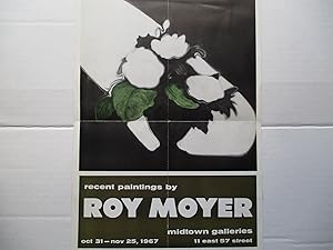 Immagine del venditore per Roy Moyer Recent Paintings Midtown Galleries 1967 Poster venduto da ANARTIST