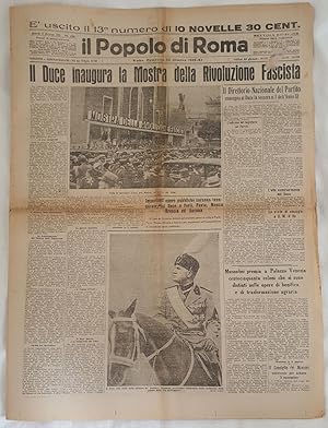 IL POPOLO DI ROMA ANNO VIII - N. 259 ROMA, DOMENICA 30 OTTOBRE 1932,