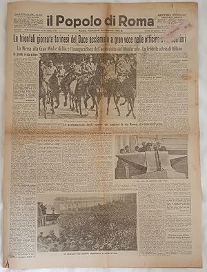 IL POPOLO DI ROMA ANNO VIII - N. 255 ROMA, MERCOLEDI 26 OTTOBRE 1932,