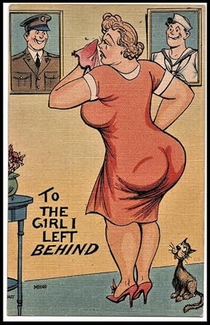 Immagine del venditore per WWII Butt Postcard: The Girl I Left Behind venduto da Mobyville