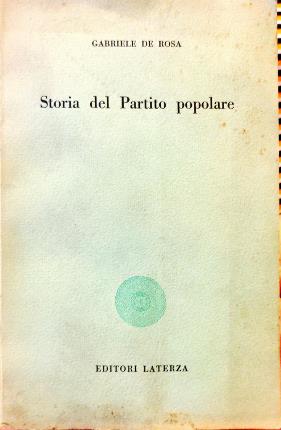 Immagine del venditore per Storia del Partito popolare. venduto da Libreria La Fenice di Pietro Freggio