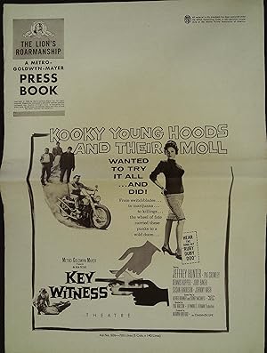 Bild des Verkufers fr Key Witness Pressbook 1960 Jeffrey Hunter, Pat Crowley zum Verkauf von AcornBooksNH